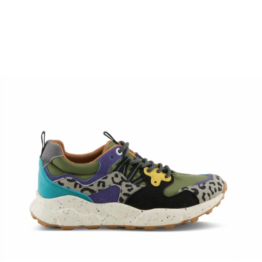 NEW PATRIZIA men's flying colors sneaker in olive multi